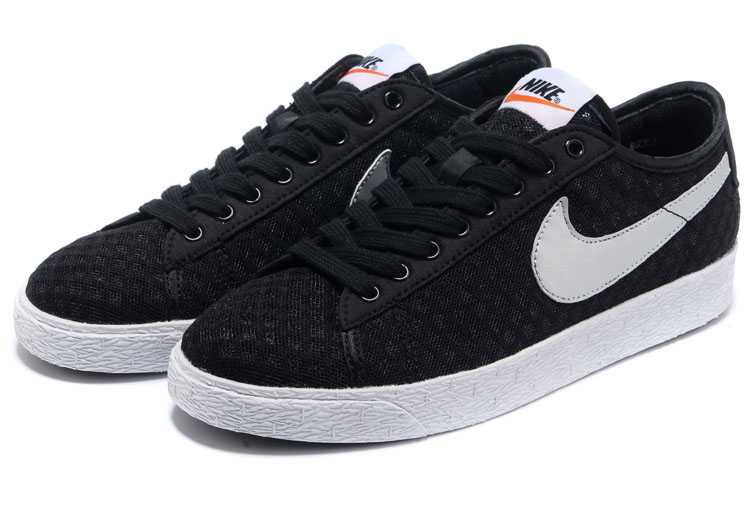 nike blazer low stussy 2013 summer light breathable black silver de la Chine moins cher